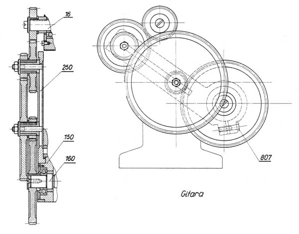 TSA-16 Гітара токарно-гвинторізного верстата